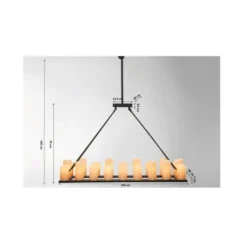 Kare Design Suspensions Suspension 20 Bougies En Polyrésine Et Acier -Luminaires Soldes 202 suspension 20 bougies en polyresine et acier 2