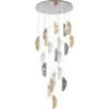 Kare Design Suspensions Suspension 21 Feuilles En Verre Et Acier -Luminaires Soldes 202 suspension 21 feuilles en verre et acier