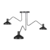 Maisons Du Monde Suspensions Suspension 3 Abat-jour En Métal Noir -Luminaires Soldes 202 suspension 3 abat jour en metal noir 1000 2 37 222872 1