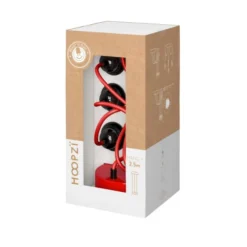 Hoopzi Suspensions Suspension 3 Fils électriques En Tissu Rouge 2,5m Douille Noire -Luminaires Soldes 202 suspension 3 fils electriques en tissu rouge 2 5m douille noire 4