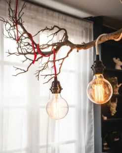 Hoopzi Suspensions Suspension 3 Fils électriques En Tissu Rouge 3m -Luminaires Soldes 202 suspension 3 fils electriques en tissu rouge 3m 1