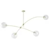Maisons Du Monde Suspensions Suspension 4 Globes En Verre Et Métal Doré -Luminaires Soldes 202 suspension 4 globes en verre et metal dore 1000 4 3 200944 1