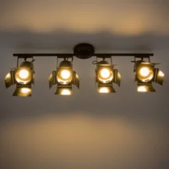 Maisons Du Monde Suspensions Suspension 4 Spots Orientables En Métal Noir -Luminaires Soldes 202 suspension 4 spots orientables en metal noir 1000 6 5 146580 3