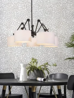 It's About Romi Lustres Suspension 5 Bras Abats-jour Blancs 10 It's About Romi Lustres Suspension 5 Bras Abats-jour Blancs -Luminaires Soldes 202 suspension 5 bras abats jour blancs 2