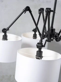 It's About Romi Lustres Suspension 5 Bras Abats-jour Blancs 11 It's About Romi Lustres Suspension 5 Bras Abats-jour Blancs -Luminaires Soldes 202 suspension 5 bras abats jour blancs 3