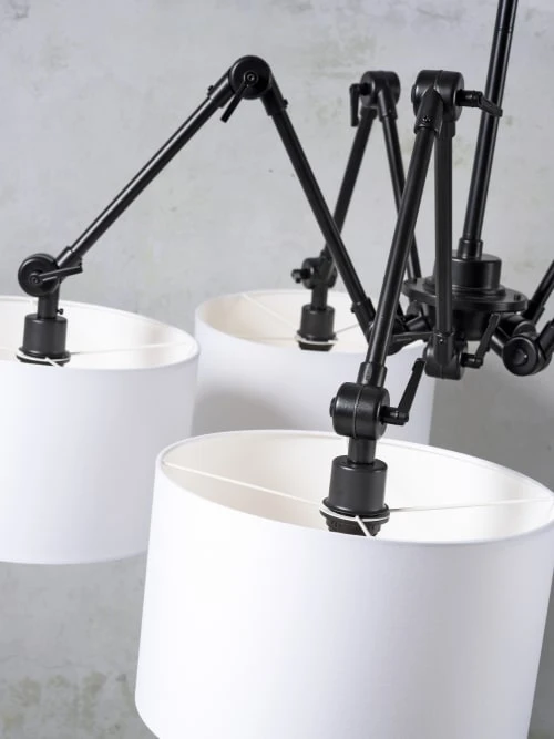 It's About Romi Lustres Suspension 5 Bras Abats-jour Blancs 6 It's About Romi Lustres Suspension 5 Bras Abats-jour Blancs – Image 4