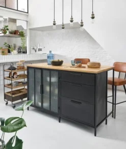Maisons Du Monde Suspensions Suspension 5 Douilles En Métal Coloris Noir Et Laiton -Luminaires Soldes 202 suspension 5 douilles en metal coloris noir et laiton 1000 9 38 165555 18
