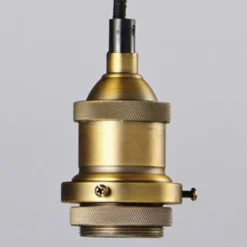 Maisons Du Monde Suspensions Suspension 5 Douilles En Métal Coloris Noir Et Laiton -Luminaires Soldes 202 suspension 5 douilles en metal coloris noir et laiton 1000 9 38 165555 4