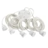 Hoopzi Suspensions Suspension 5 Fils électriques En Tissu Blanc 3,5m Douille Blanche -Luminaires Soldes 202 suspension 5 fils electriques en tissu blanc 3 5m douille blanche