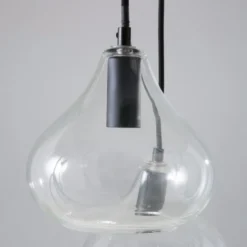 Maisons Du Monde Suspensions Suspension 5 Globes En Verre Et Métal Noir -Luminaires Soldes 202 suspension 5 globes en verre et metal noir 1000 10 15 177422 2