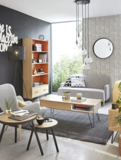 Maisons Du Monde Suspensions Suspension 5 Globes En Verre Et Métal Noir -Luminaires Soldes 202 suspension 5 globes en verre et metal noir 1000 10 15 177422 5