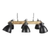 Maisons Du Monde Suspensions Suspension 6 Abat-jours En Métal Noir Et Manguier -Luminaires Soldes 202 suspension 6 abat jours en metal noir et manguier 1000 3 1 201844 1