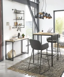 Maisons Du Monde Suspensions Suspension 6 Abat-jours En Métal Noir Et Manguier -Luminaires Soldes 202 suspension 6 abat jours en metal noir et manguier 1000 3 1 201844 3