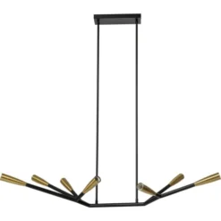 Kare Design Suspensions Suspension 7 Branches En Acier Noir Et Cuivré -Luminaires Soldes 202 suspension 7 branches en acier noir et cuivre 4