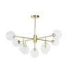 Maisons Du Monde Suspensions Suspension 9 Globes En Verre Et Métal Doré -Luminaires Soldes 202 suspension 9 globes en verre et metal dore 1000 4 9 210872 1