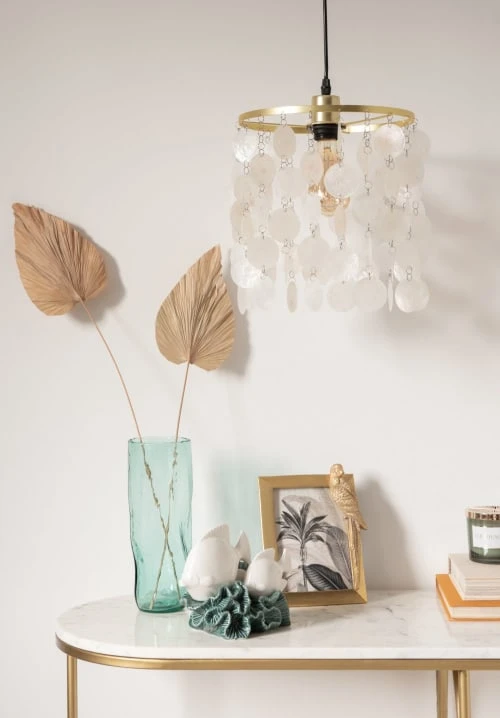 Maisons Du Monde Suspensions Suspension à Pampilles En Nacre écrue Et Métal Doré 5 Maisons Du Monde Suspensions Suspension à Pampilles En Nacre écrue Et Métal Doré – Image 3