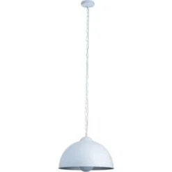 ATHM DESIGN Suspensions Suspension Abat Jour Métal Blanc