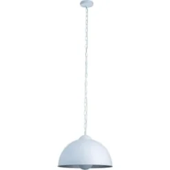 ATHM DESIGN Suspensions Suspension Abat Jour Métal Blanc -Luminaires Soldes 202 suspension abat jour metal blanc 17