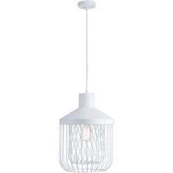 ATHM DESIGN Suspensions Suspension Abat Jour Métal Noir -Luminaires Soldes 202 suspension abat jour metal blanc 18