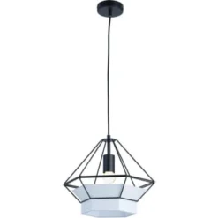 ATHM DESIGN Suspensions Suspension Abat Jour Métal Noir -Luminaires Soldes 202 suspension abat jour metal noir 20