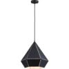 ATHM DESIGN Suspensions Suspension Abat Jour Métal Noir