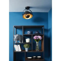 ATHM DESIGN Suspensions Suspension Abat Jour Métal Noir -Luminaires Soldes 202 suspension abat jour metal noir 35