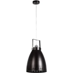 ATHM DESIGN Suspensions Suspension Abat Jour Métal Noir -Luminaires Soldes 202 suspension abat jour metal noir 5