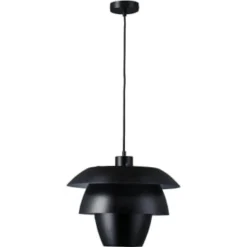 ATHM DESIGN Suspensions Suspension Abat Jour Métal Gris -Luminaires Soldes 202 suspension abat jour metal noir 9