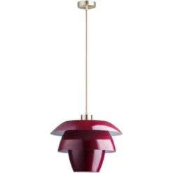 ATHM DESIGN Suspensions Suspension Abat Jour Métal Gris -Luminaires Soldes 202 suspension abat jour metal rouge 2