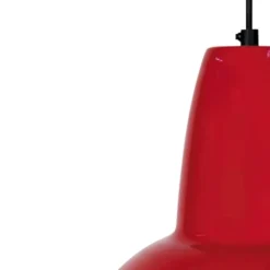 Tosel Suspensions Suspension Aluminium Rouge -Luminaires Soldes 202 suspension aluminium rouge 2