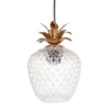 Maisons Du Monde Suspensions Suspension Ananas En Verre Transparent Et Métal Doré -Luminaires Soldes 202 suspension ananas en verre transparent et metal dore 1000 7 31 227212 1