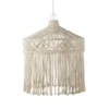 Maisons Du Monde Suspensions Suspension Avec Abat-jour Tressé En Macramé Coloris Blanc -Luminaires Soldes 202 suspension avec abat jour tresse en macrame coloris blanc 1000 16 8 212142 1