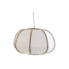 Wadiga Suspensions Suspension Bambou Et Polyester 34x34x21cm