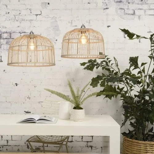 Good & Mojo Suspensions Suspension Bambou Naturel D40cm 5 Good & Mojo Suspensions Suspension Bambou Naturel D40cm – Image 3