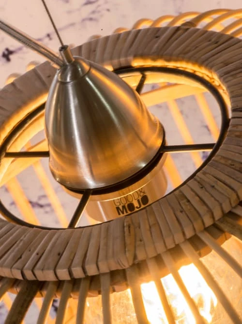 Good & Mojo Suspensions Suspension Bambou Naturel D40cm 8 Good & Mojo Suspensions Suspension Bambou Naturel D40cm – Image 6