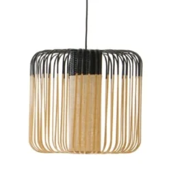 Forestier Suspensions Suspension Bambou Vert D45cm H40cm -Luminaires Soldes 202 suspension bambou noir d45cm h40cm
