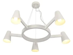 It's About Romi Lustres Suspension Blanche 5 Lampes