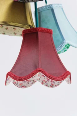 Kare Design Suspensions Suspension Bohème 5 Abat-jours En Tissu -Luminaires Soldes 202 suspension boheme 5 abat jours en tissu 2