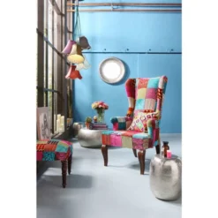 Kare Design Suspensions Suspension Bohème 5 Abat-jours En Tissu -Luminaires Soldes 202 suspension boheme 5 abat jours en tissu 4