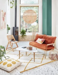 Maisons Du Monde Suspensions Suspension Boule En Rotin Tressé Beige Et Blanc -Luminaires Soldes 202 suspension boule en rotin tresse beige et blanc 1000 12 20 210268 3