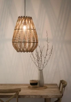 Maisons Du Monde Suspensions Suspension Cloche En Rotin -Luminaires Soldes 202 suspension cloche en rotin 1000 11 36 199829 3