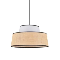 Corep Suspensions Suspension Coton Et Raphia D38cm -Luminaires Soldes 202 suspension coton et raphia d38cm 10