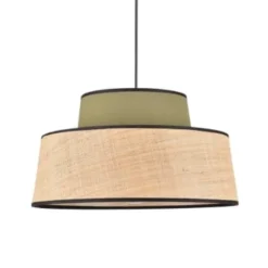 Corep Suspensions Suspension Coton Et Raphia D38cm -Luminaires Soldes 202 suspension coton et raphia d38cm 11