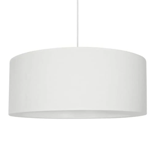 Metropolight Suspensions Suspension Cylindre Textile Blanc D48cm 3 Metropolight Suspensions Suspension Cylindre Textile Blanc D48cm