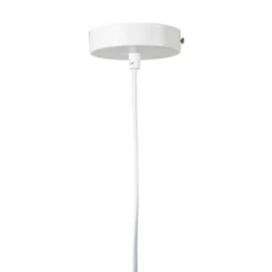 Decoratie Suspensions Suspension Cylindrique Blanc Doré D40cm -Luminaires Soldes 202 suspension cylindrique blanc dore d40cm 4