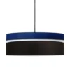 Kauze Luminaires Suspensions Suspension Déco Noir Et Bleu Canard Ø 60 -Luminaires Soldes 202 suspension deco noir et bleu canard oe 60