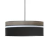 Kauze Luminaires Suspensions Suspension Déco Noir Et Gris Ø 55 -Luminaires Soldes 202 suspension deco noir et gris oe 55