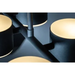 Deladeco Suspensions Suspension Design En Métal Noir 134,5 Cm -Luminaires Soldes 202 suspension design en metal noir 134 5 cm 2