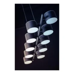 Deladeco Suspensions Suspension Design En Métal Noir 134,5 Cm -Luminaires Soldes 202 suspension design en metal noir 134 5 cm 4