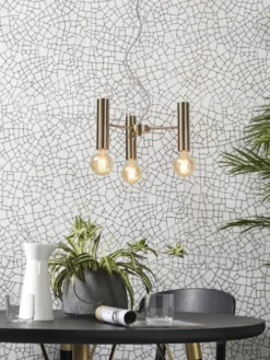 It's About Romi Suspensions Suspension Dorée 3 Lumières -Luminaires Soldes 202 suspension doree 3 lumieres 3